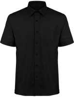 Chemise Popeline Manches Courtes Homme