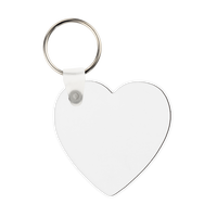 Porte-clés en MDF blanc Brillant COEUR