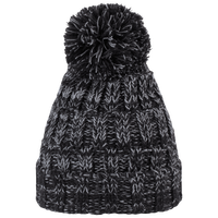Bonnet à pompon long tricoté 3 fils