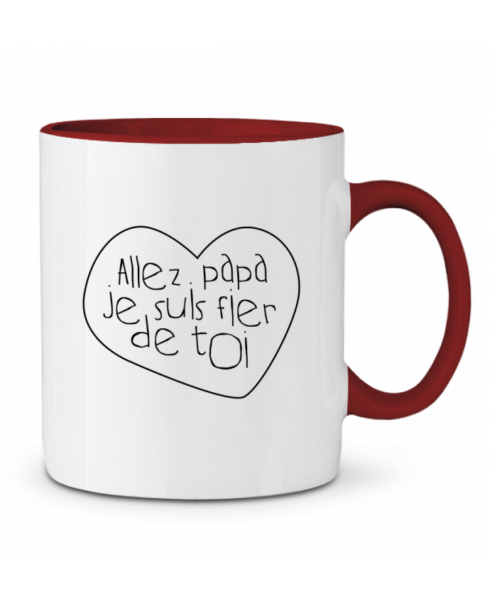 [Effet d'impression 3D] Cadeau Papa Fils Fier De Toi - Mug Personnalisé Avec Prénom main image 1