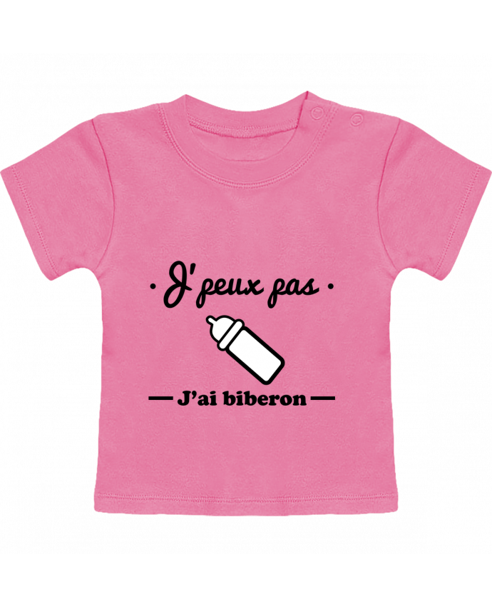 T Shirt Bebe Manches Courtes J Peux Pas J Ai Biberon Humour Bebe Cadeau De Naissance Manches Courtes Tunetoo