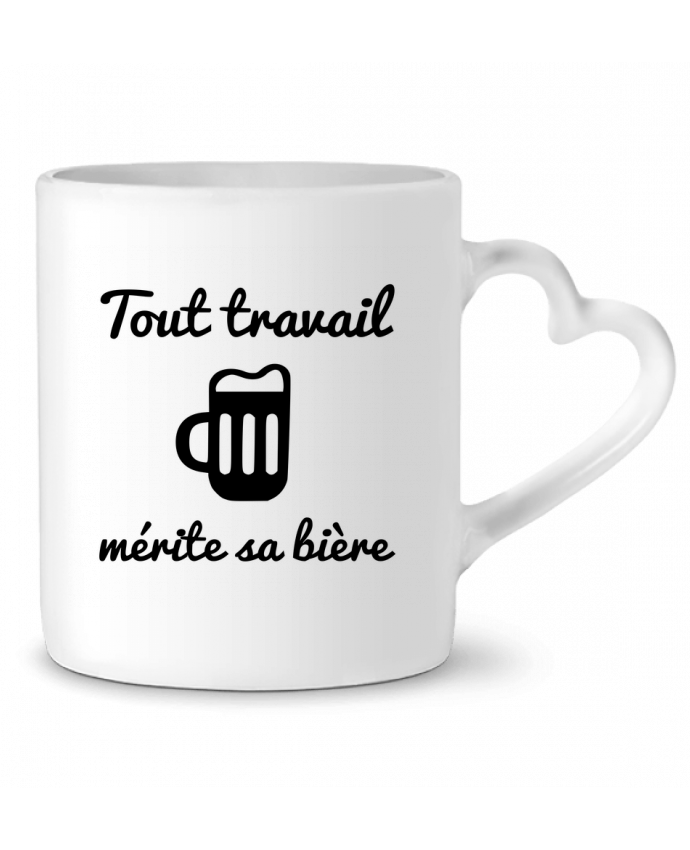 Mug En Ceramique Tout Travail Merite Sa Biere Humour Citations Benichan
