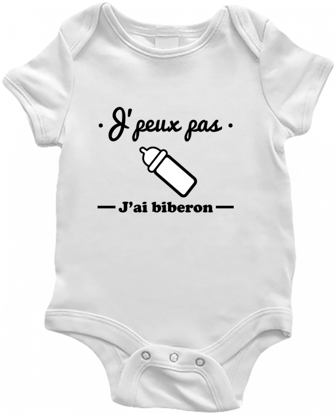 Body Bebe J Peux Pas J Ai Biberon Humour Bebe Cadeau De Naissance Par Benichan
