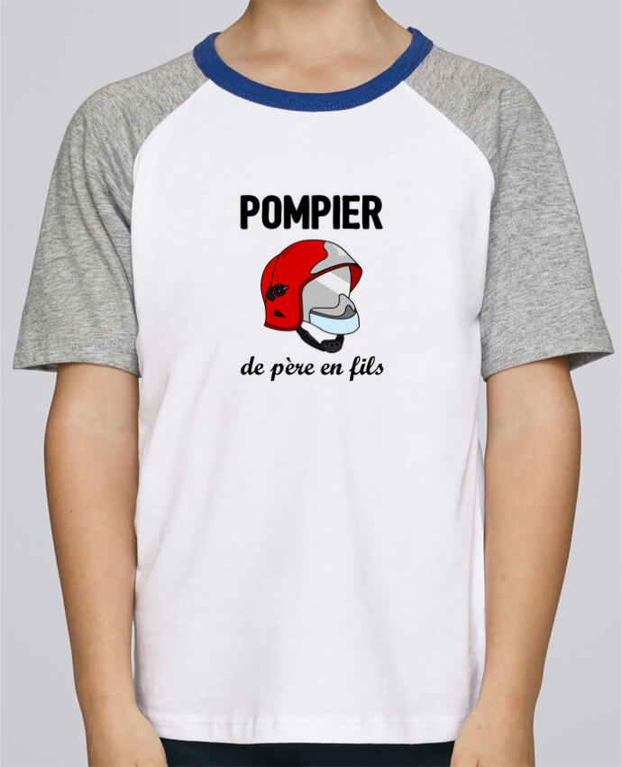 T-Shirt Enfant Camion De Pompier - 100% Coton Voitures Pompiers Fun