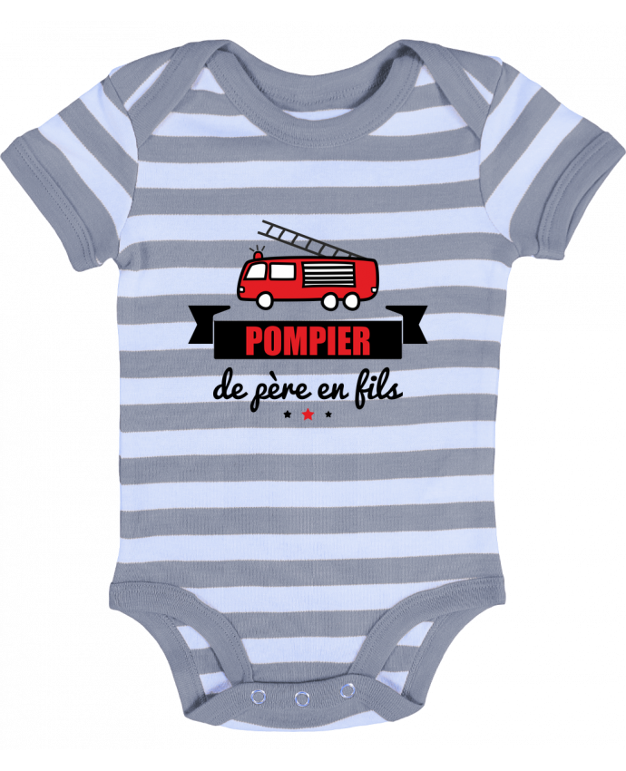 Body Bebe A Rayures Pompier De Pere En Fils Pompier Par Benichan Body Bebe A Rayures Pompier De Pere En Fils Pompier Par Benichan