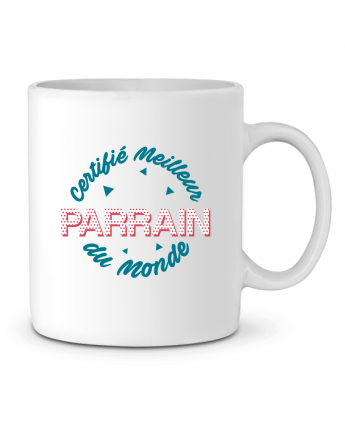 Mug - Merci - Parrain Génial - Céramique - 325 Ml - Lave-vaisselle Et