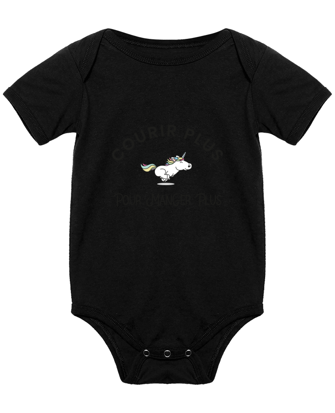 Body Bebe Courir Plus Pour Manger Plus Licorne Par Folie Douce